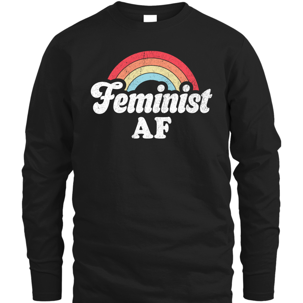 Feminist AF Retro Vintage 60s 70s Style Women Feminism Gifts T-Shirt