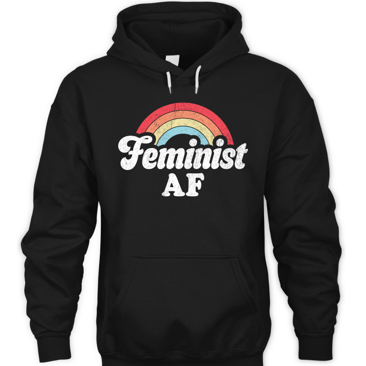Feminist AF Retro Vintage 60s 70s Style Women Feminism Gifts T-Shirt