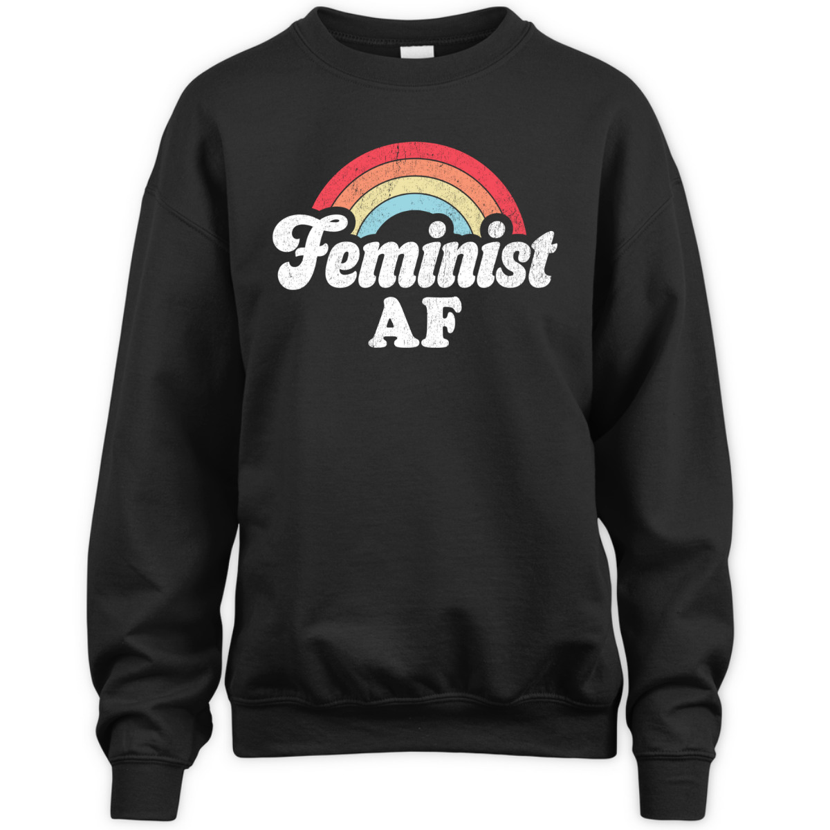 Feminist AF Retro Vintage 60s 70s Style Women Feminism Gifts T-Shirt