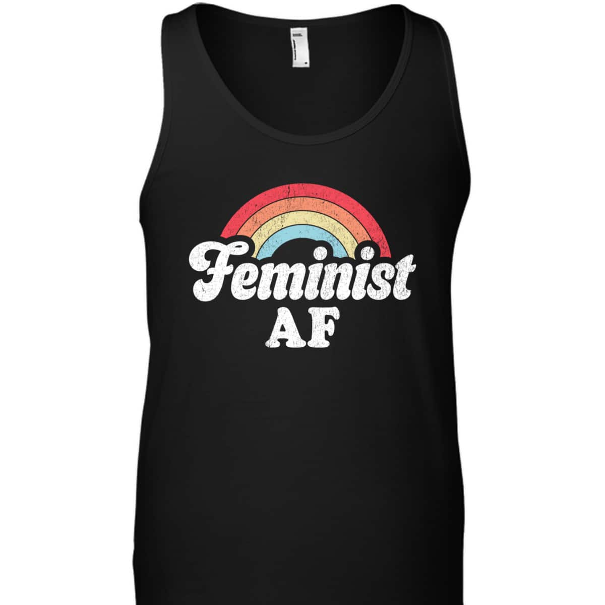 Feminist AF Retro Vintage 60s 70s Style Women Feminism Gifts T-Shirt