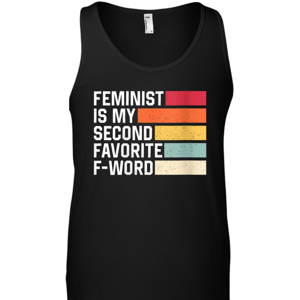 Womens Feminist Is My Second Favorite F Word Retro Feminism T-Shirt