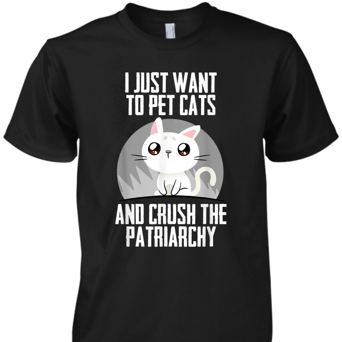 Feminist Patriarchy Cat Parent For Feminism Empowered Female T-Shirt