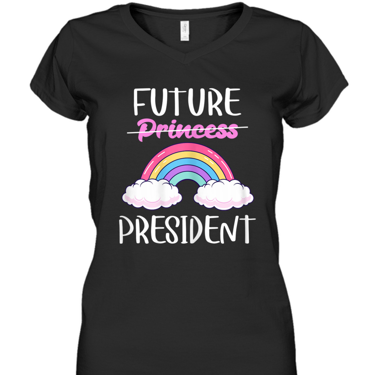 Future President Girls Feminist Rainbow T-Shirt Future President Girls Feminist Rainbow T-Shirt
