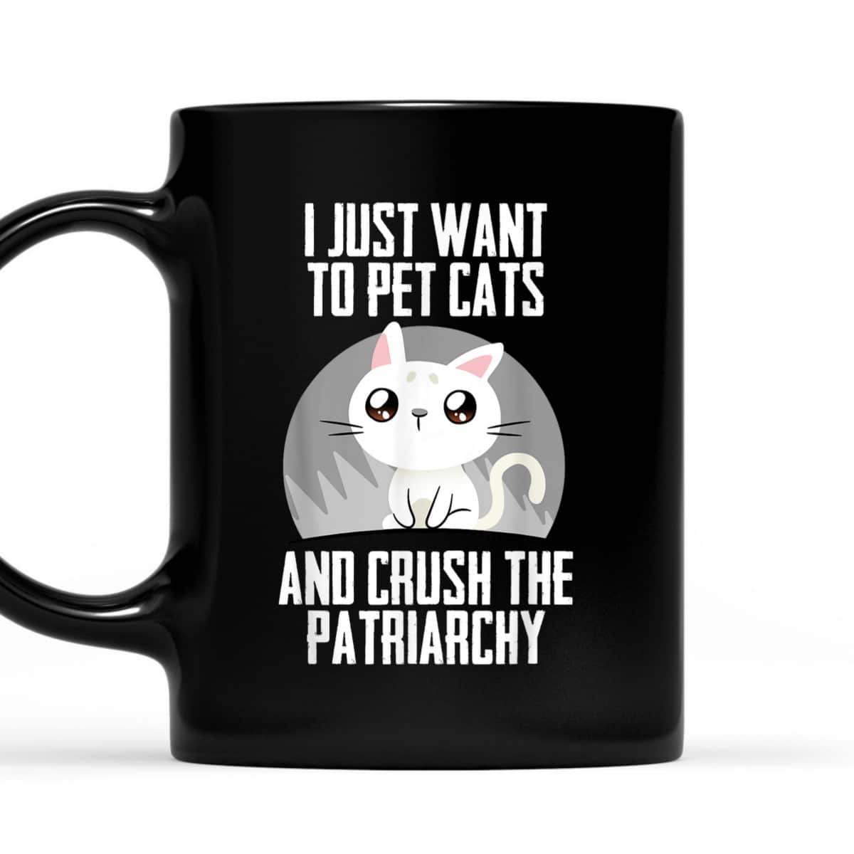 Feminist Patriarchy Cat Parent For Feminism Empowered Female T-Shirt