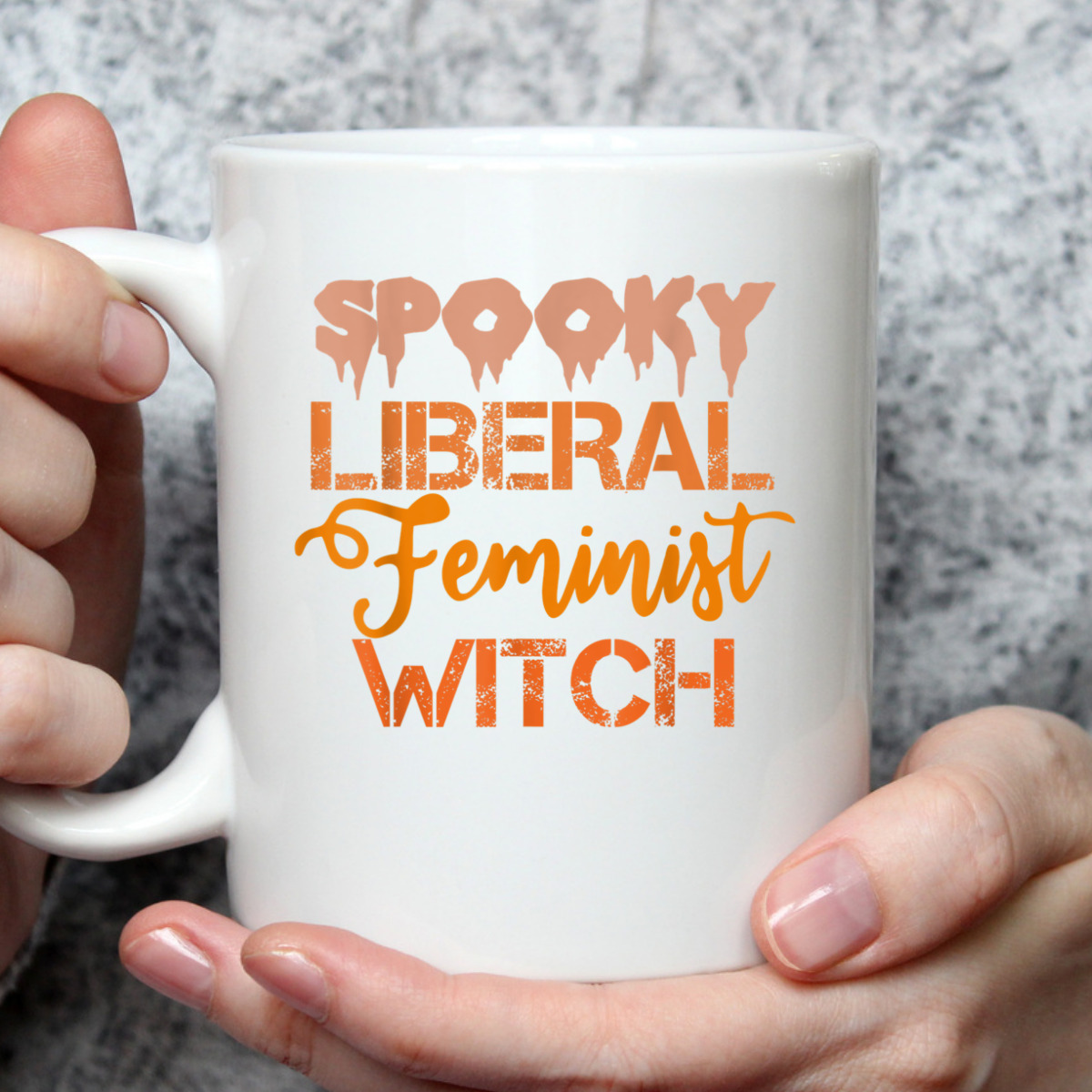 Spooky Liberal Feminist Witch Feminist Messy Bun Halloween T-Shirt Spooky Liberal Feminist Witch Feminist Messy Bun Halloween T-Shirt