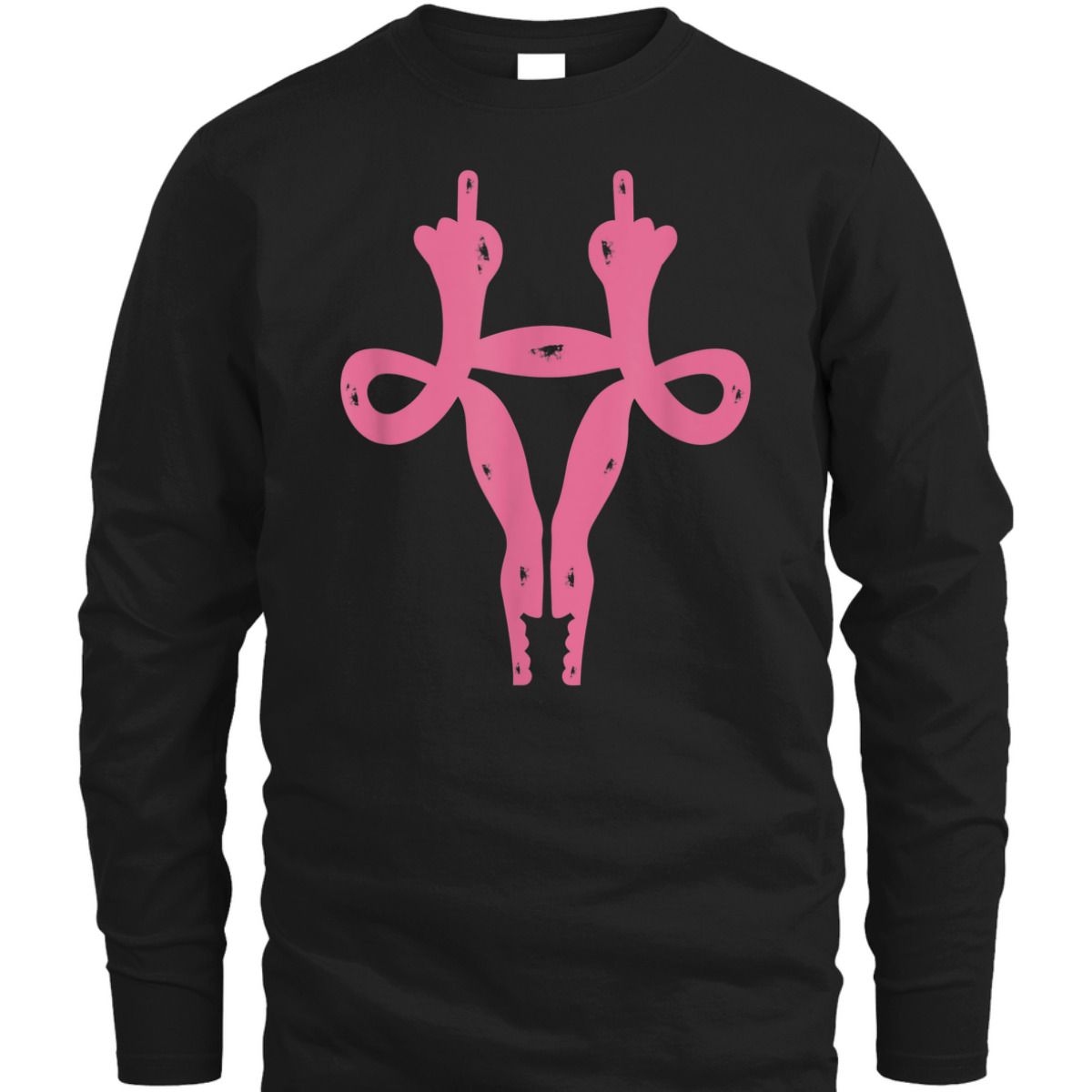 Uterus Middle Fingers Funny Pro-Choice & Feminist T-Shirt
