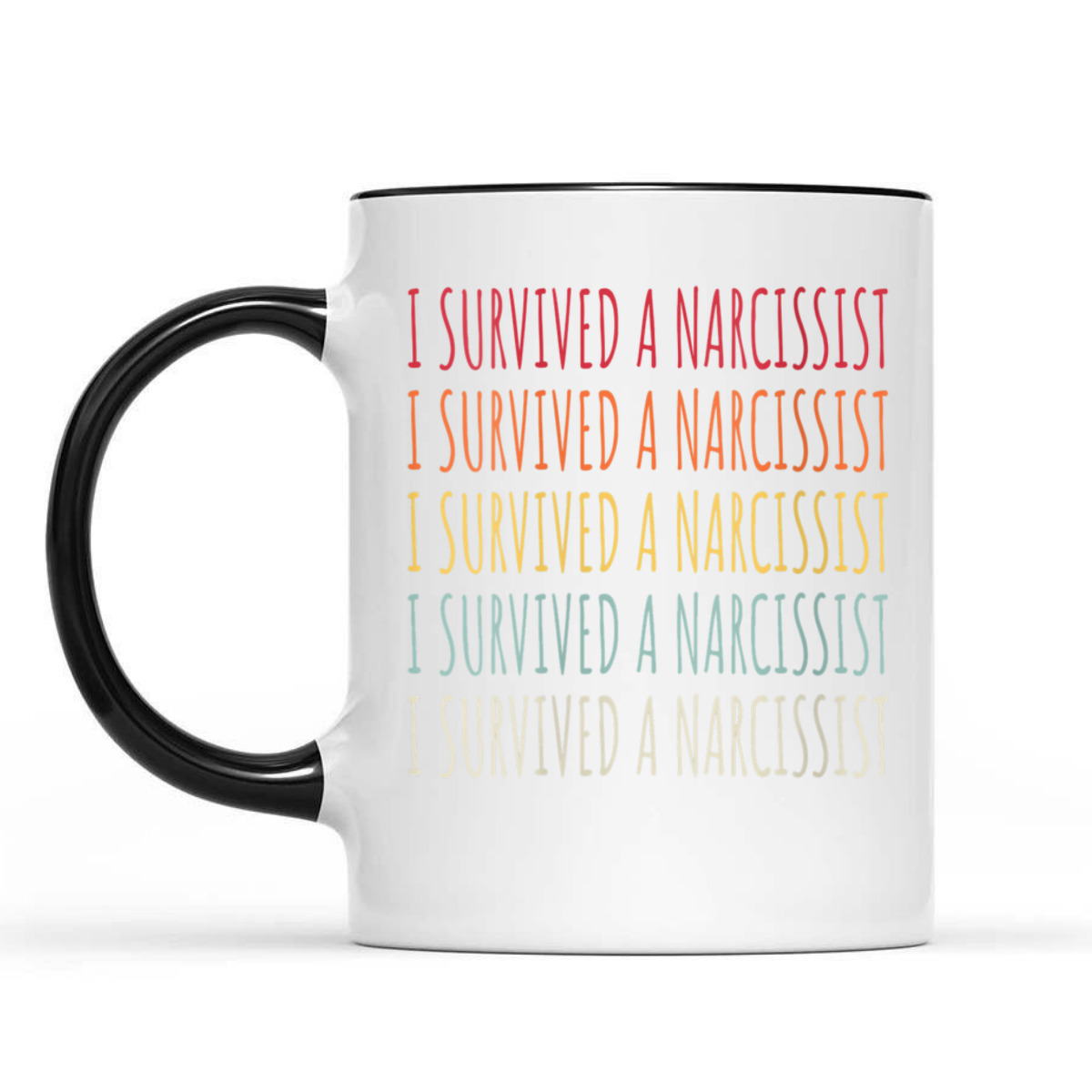 Womens I Survived A Narcissist Feminist Divorce T-Shirt