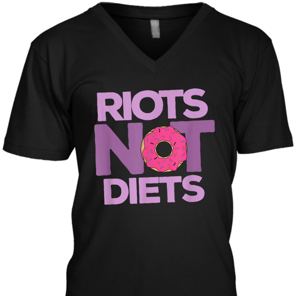 Riots Not Diets Donut Lover Funny Intersectional Feminist T-Shirt
