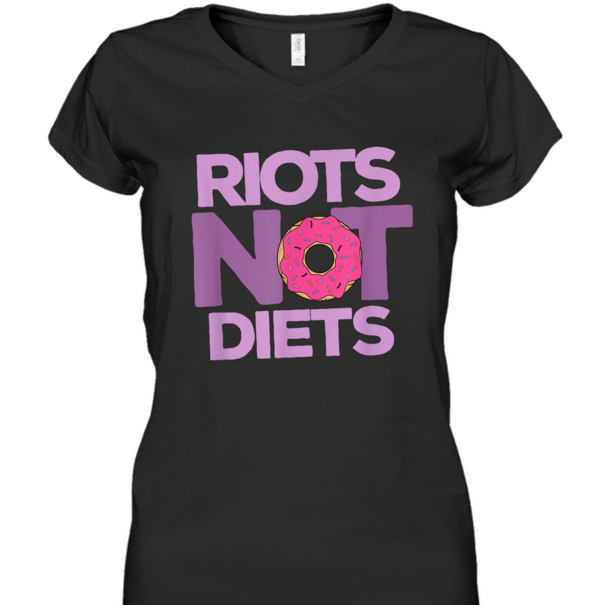 Riots Not Diets Donut Lover Funny Intersectional Feminist T-Shirt