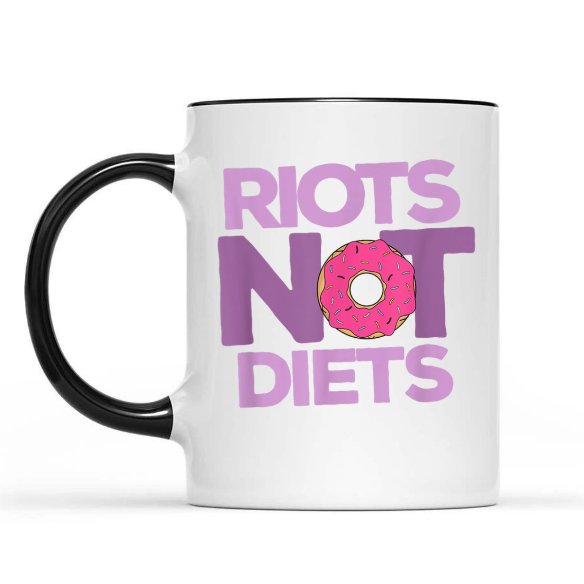 Riots Not Diets Donut Lover Funny Intersectional Feminist T-Shirt