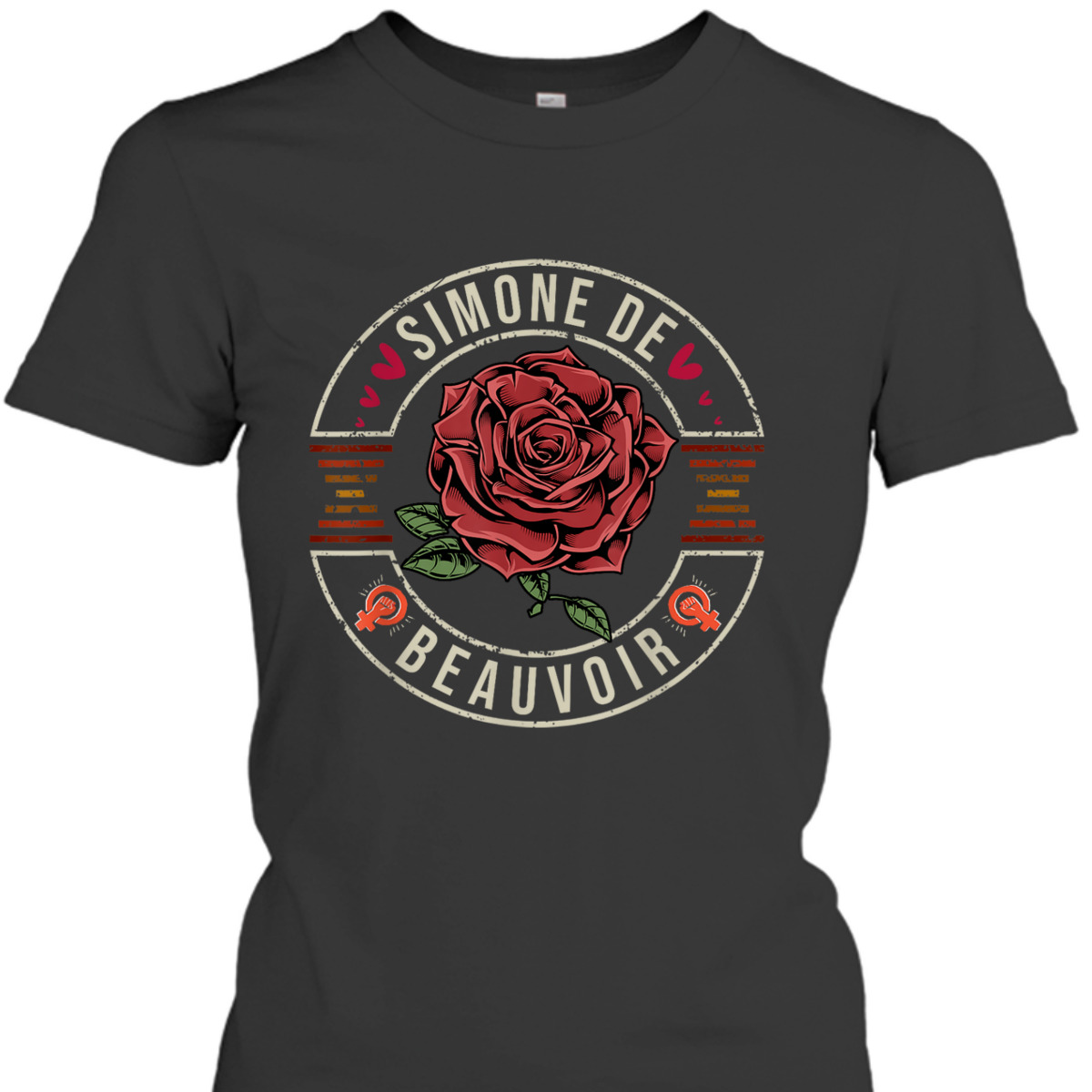 Simone De Beauvoir Feminist Power Of T-Shirt