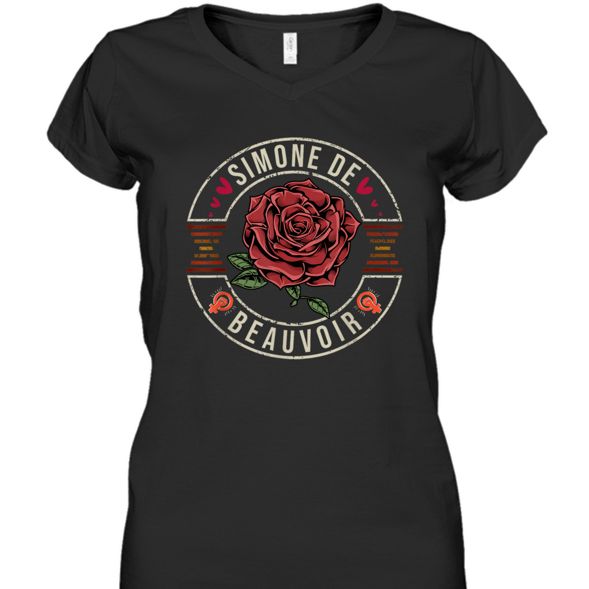 Simone De Beauvoir Feminist Power Of T-Shirt Simone De Beauvoir Feminist Power Of T-Shirt