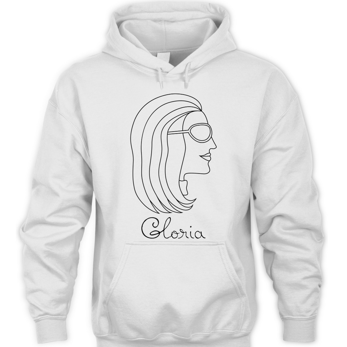Gloria Woman Name Profile Drawing Feminist Pro Choice T-Shirt Gloria Woman Name Profile Drawing Feminist Pro Choice T-Shirt