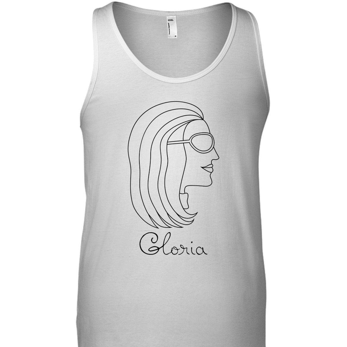 Gloria Woman Name Profile Drawing Feminist Pro Choice T-Shirt Gloria Woman Name Profile Drawing Feminist Pro Choice T-Shirt
