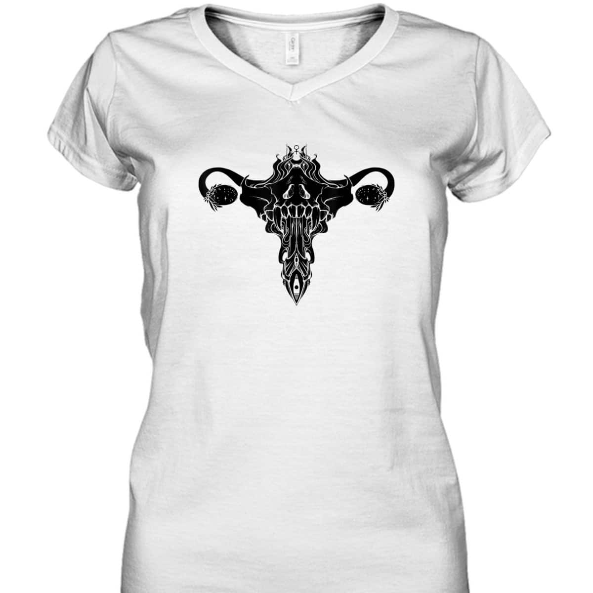 Death Metal Uterus Feminism Symbol T-Shirt