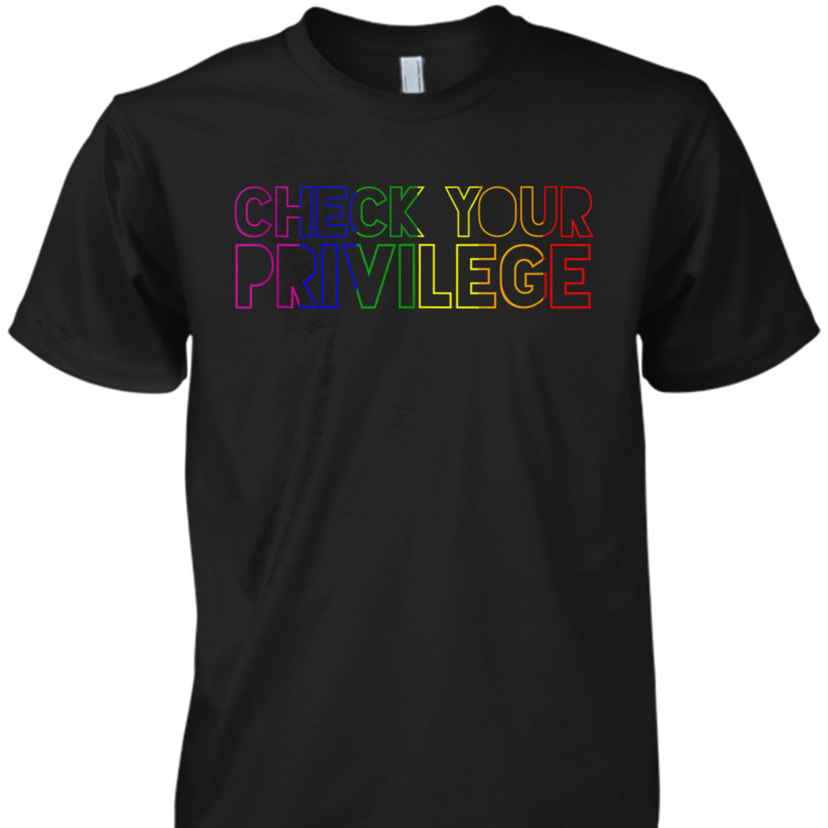 Rainbow Pride Flag Check Your Privilege LGBT Feminist Gay T-Shirt Rainbow Pride Flag Check Your Privilege LGBT Feminist Gay T-Shirt