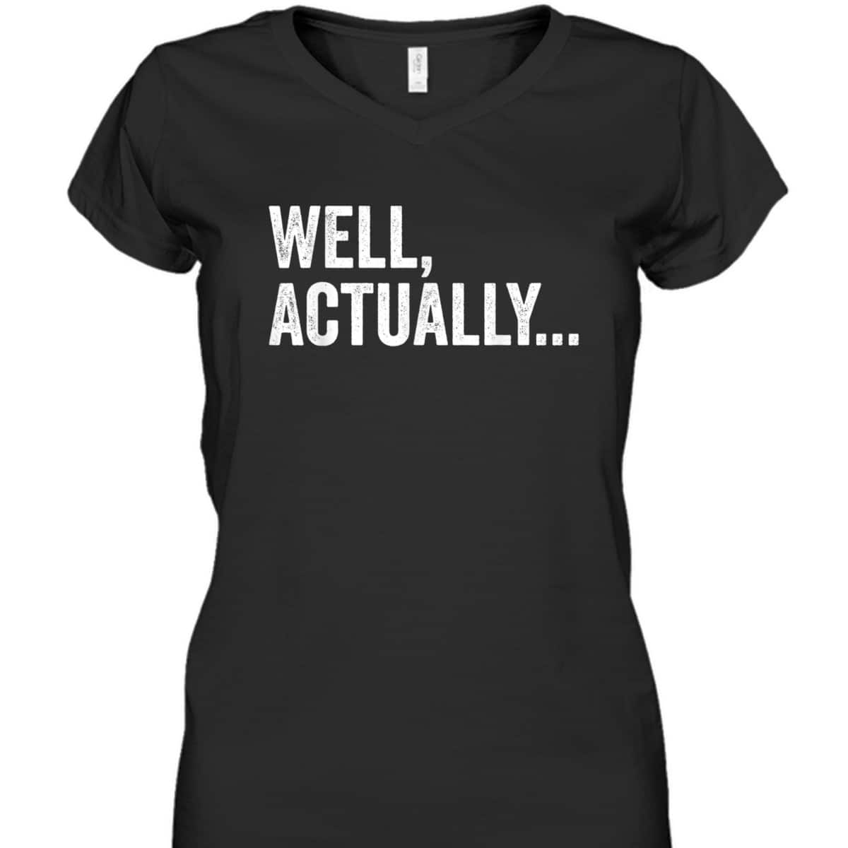 Feminist Well Actually Mansplaining T-Shirt Feminist Well Actually Mansplaining T-Shirt