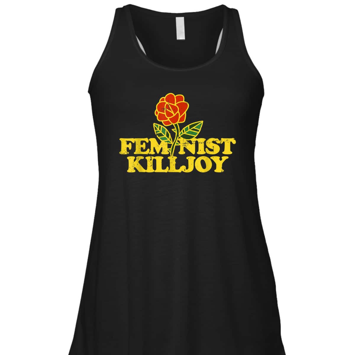 Vintage Feminist Killjoy Retro Rose Feminism Art T-Shirt