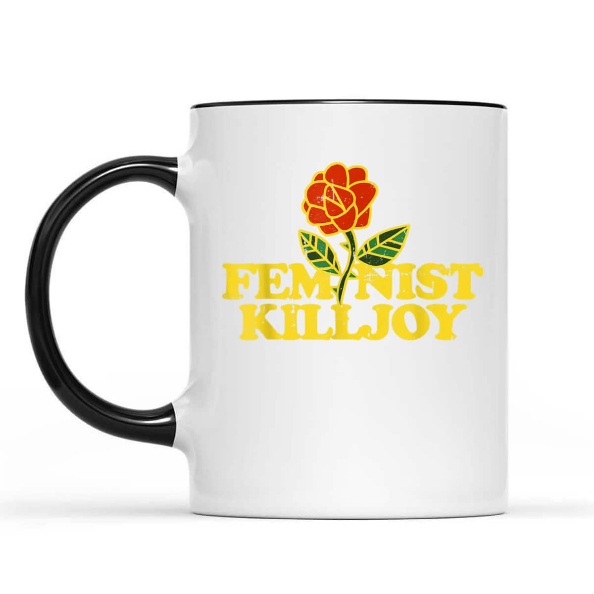 Vintage Feminist Killjoy Retro Rose Feminism Art T-Shirt