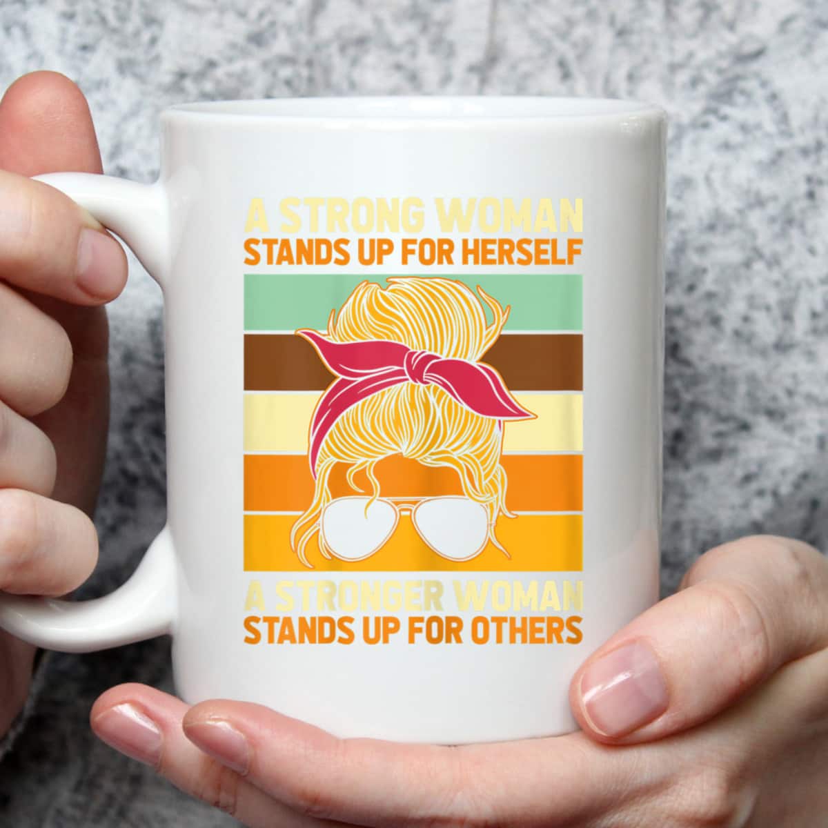 Womens Strong Woman Stands Up For Herself, Feminist Rights T-Shirt Womens Strong Woman Stands Up For Herself, Feminist Rights T-Shirt
