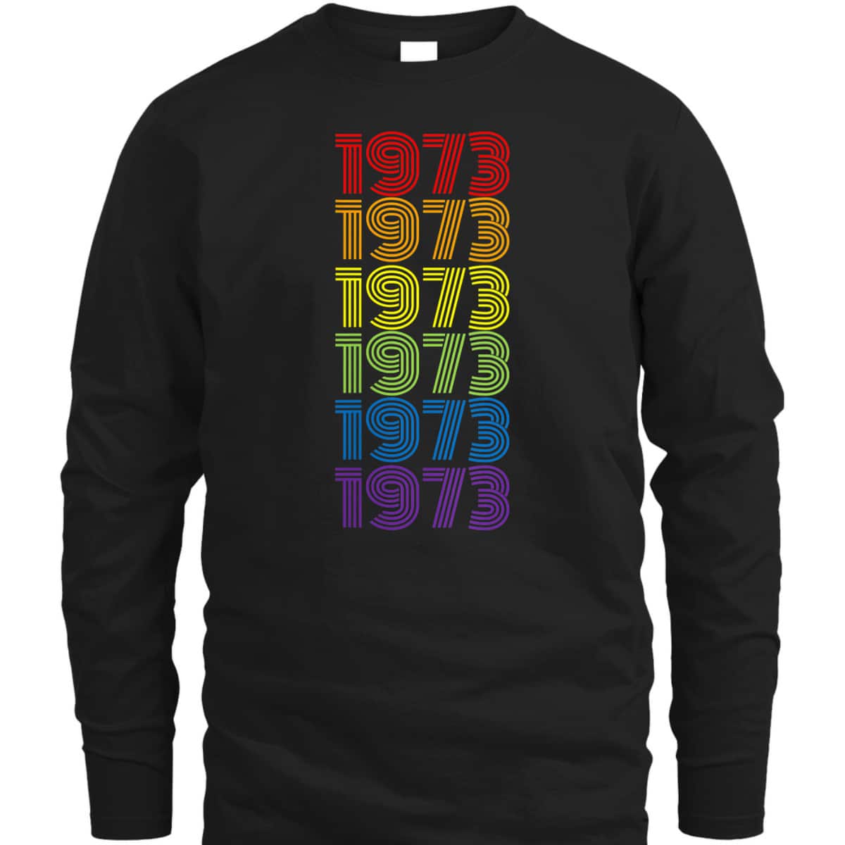 Womens Protect Roe V Wade 1973 Pro-Choice Feminist Retro Rainbow T-Shirt