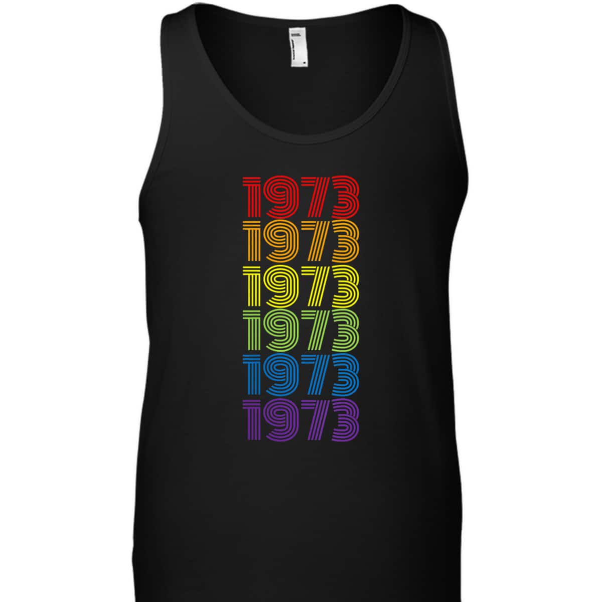 Womens Protect Roe V Wade 1973 Pro-Choice Feminist Retro Rainbow T-Shirt