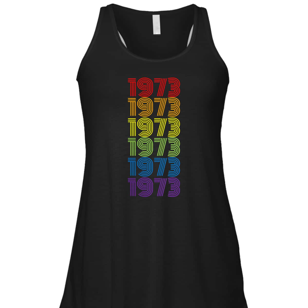 Womens Protect Roe V Wade 1973 Pro-Choice Feminist Retro Rainbow T-Shirt