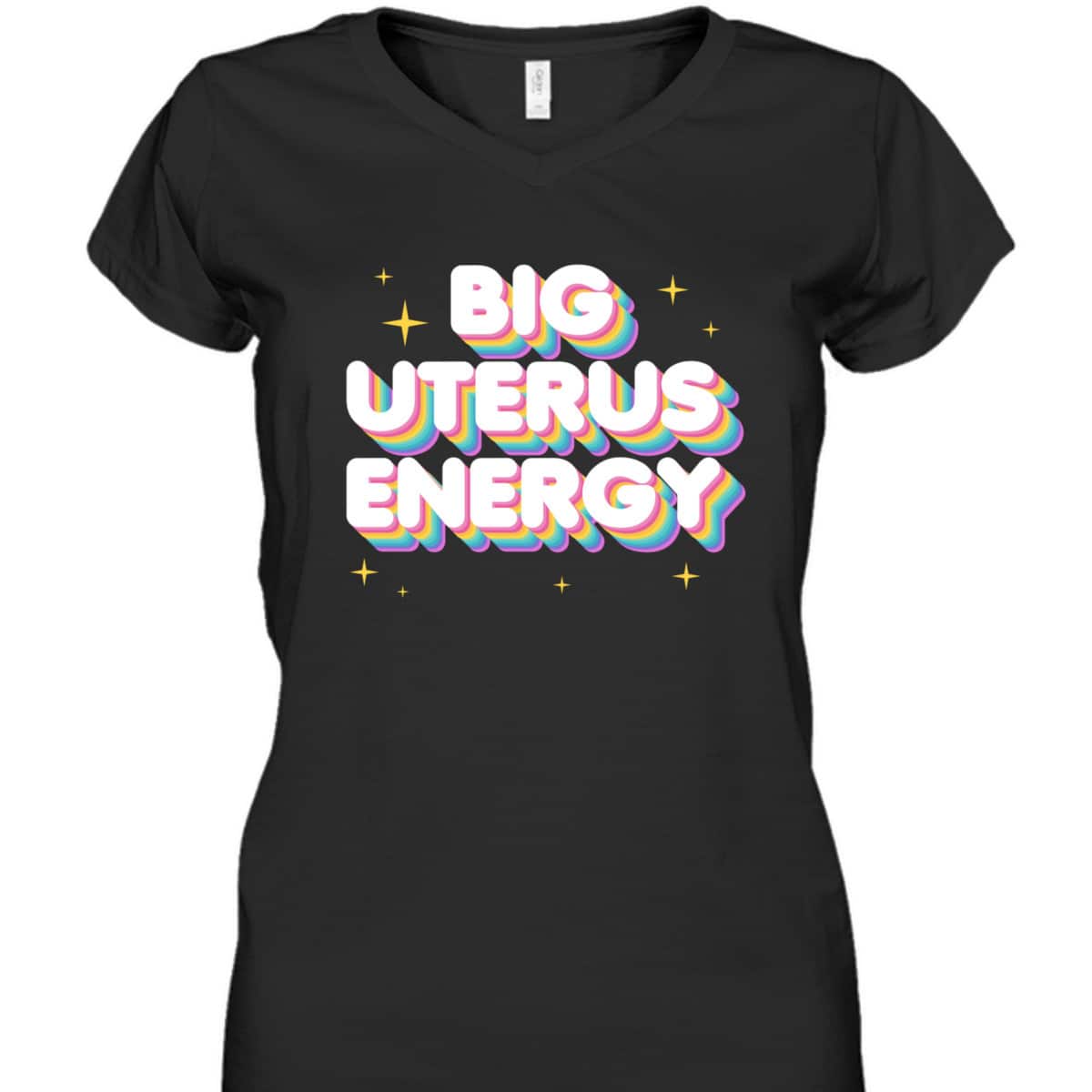 Women Empowerment Big Uterus Energy Feminist Slogan T-Shirt