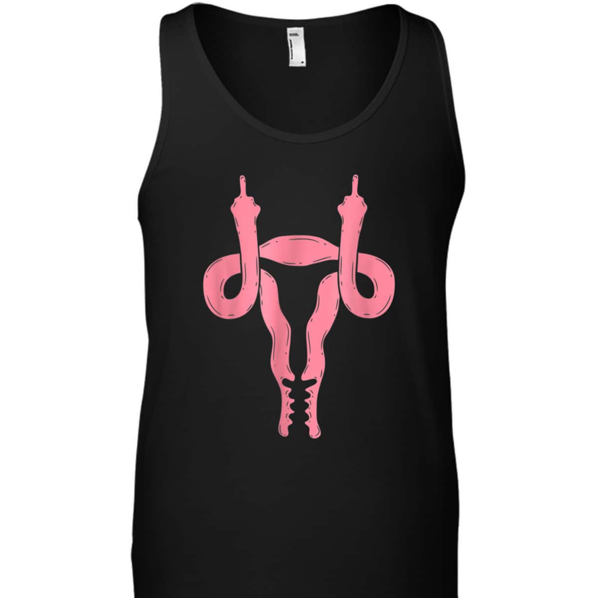 Uterus Shows Middle Finger Feminist Feminism T-Shirt Uterus Shows Middle Finger Feminist Feminism T-Shirt