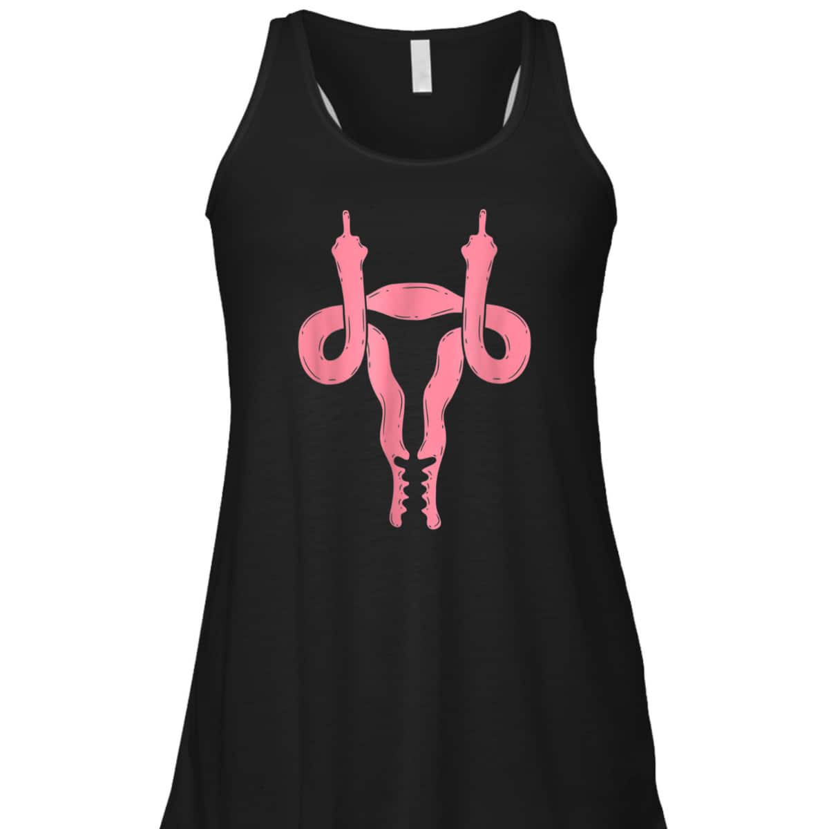 Uterus Shows Middle Finger Feminist Feminism T-Shirt Uterus Shows Middle Finger Feminist Feminism T-Shirt
