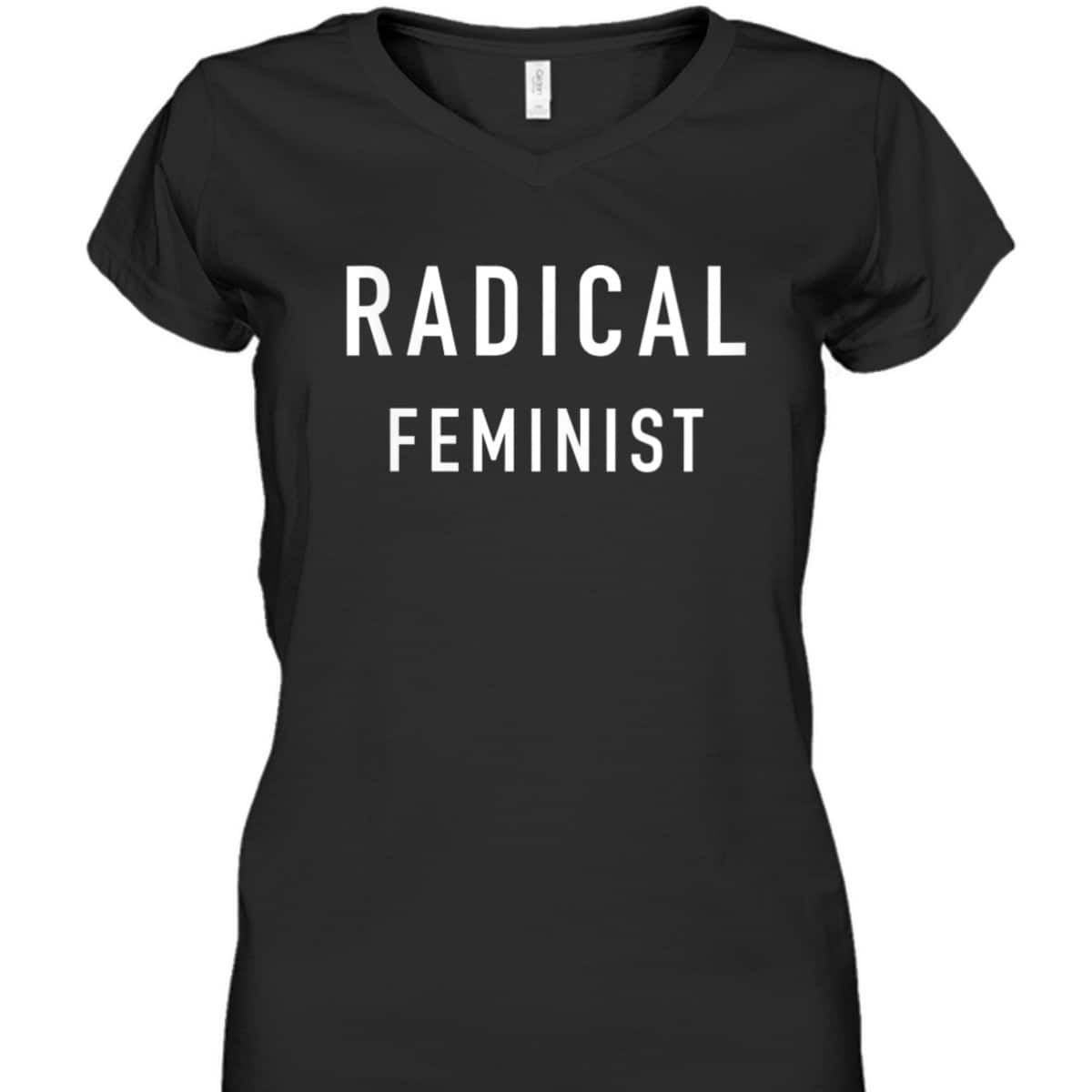 Womens RADICAL FEMINIST David T-Shirt Womens RADICAL FEMINIST David T-Shirt