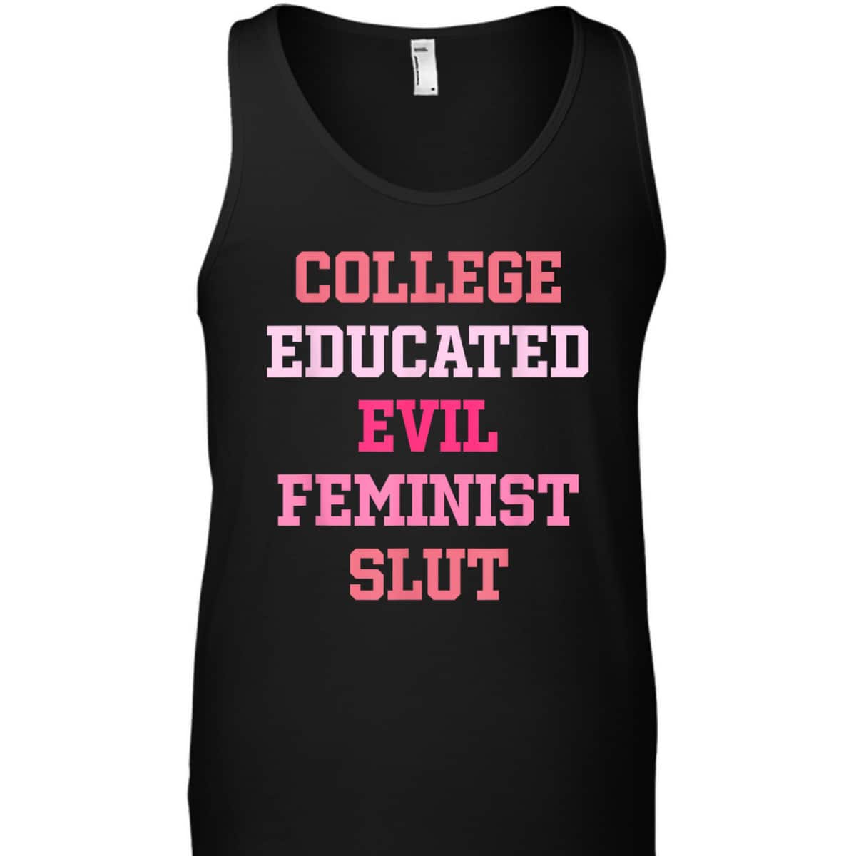 College Educated Evil Feminist Slut T-Shirt