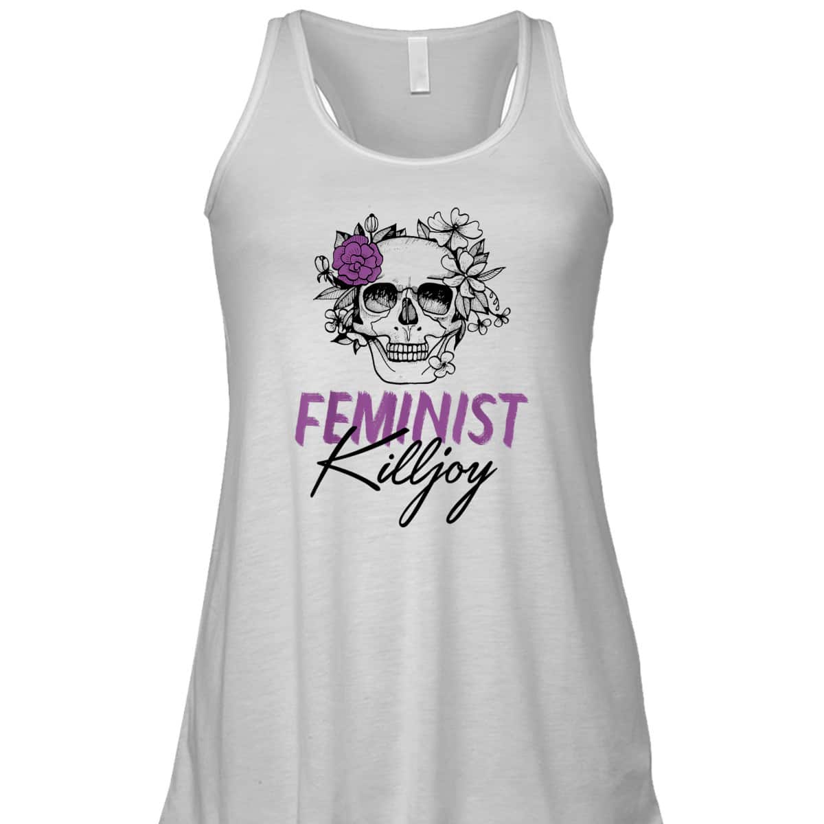 Feminist Killjoy Floral Skull Funny Radical Feminist Art T-Shirt Feminist Killjoy Floral Skull Funny Radical Feminist Art T-Shirt