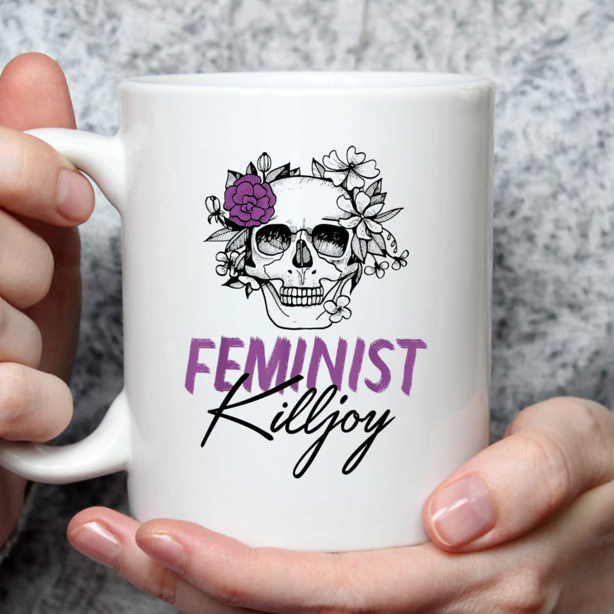 Feminist Killjoy Floral Skull Funny Radical Feminist Art T-Shirt Feminist Killjoy Floral Skull Funny Radical Feminist Art T-Shirt
