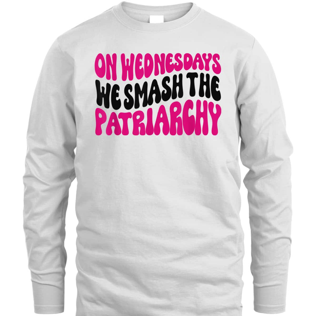 On Wednesdays We Smash The Patriarchy Pink Feminist Feminism T-Shirt