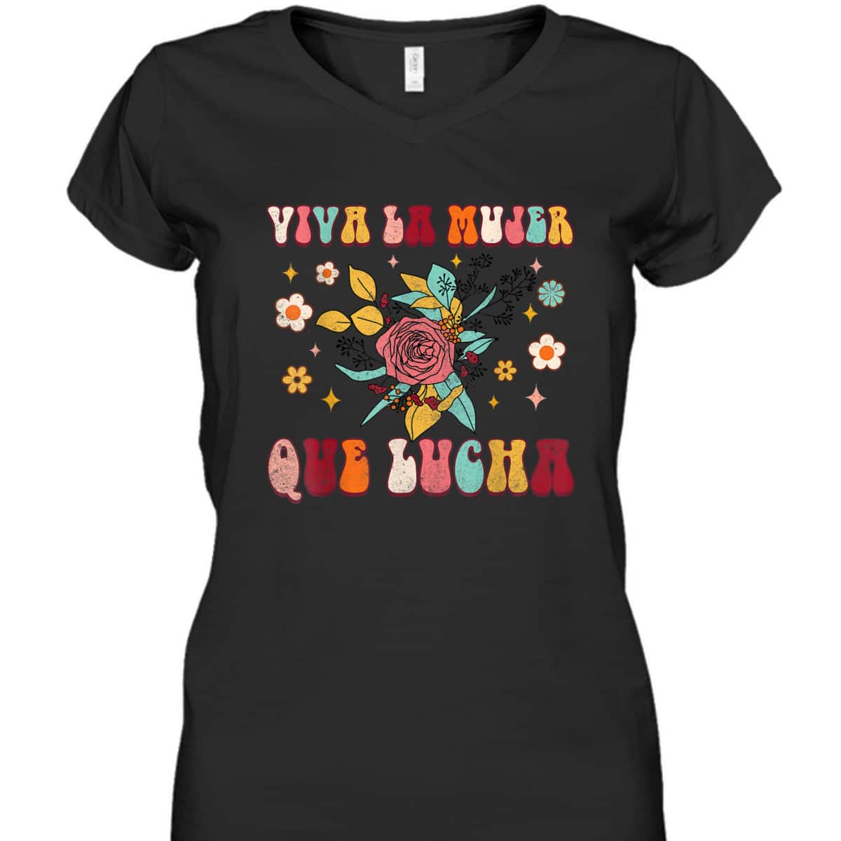 Viva La Mujer Que Lucha Latina Power Feminist Mexican Groovy T-Shirt Viva La Mujer Que Lucha Latina Power Feminist Mexican Groovy T-Shirt