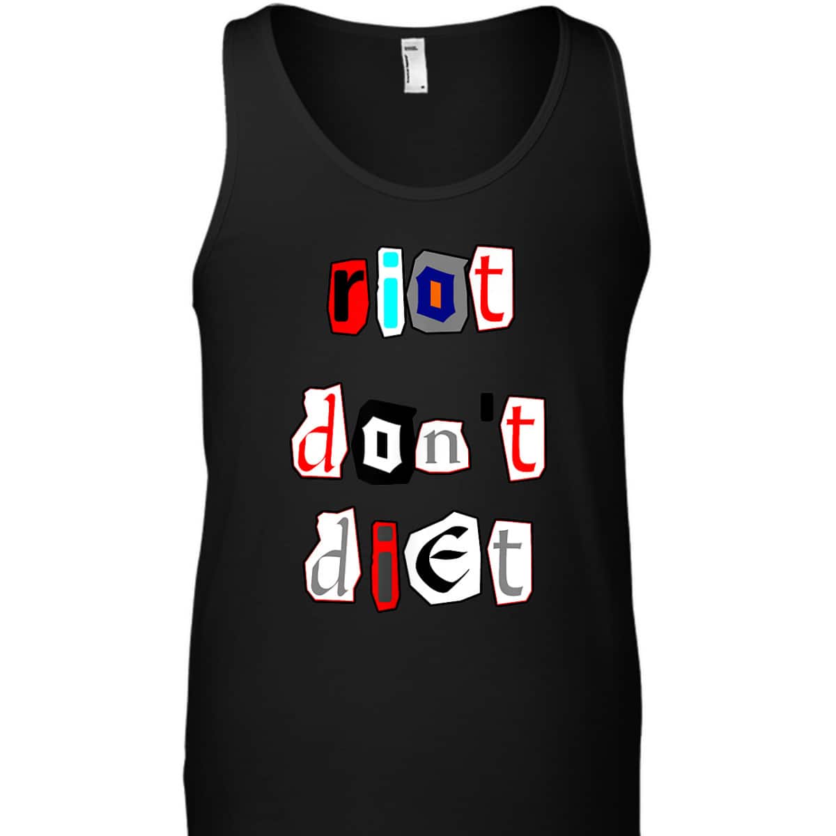 Riot Don't Diet Funny Feminist Riot Grrl T-Shirt Riot Don't Diet Funny Feminist Riot Grrl T-Shirt