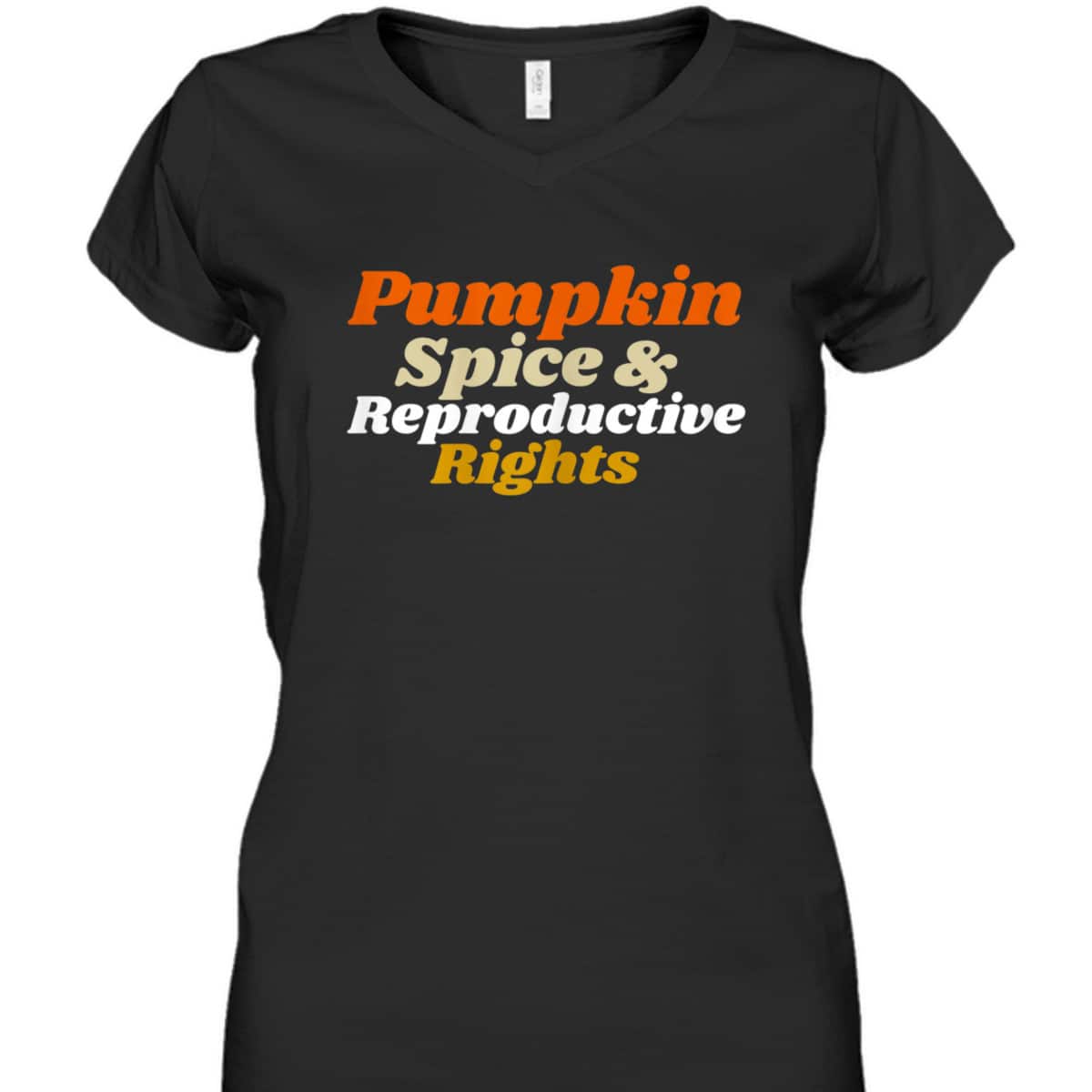 Womens Pumpkin Spice And Reproductive Rights Feminist T-Shirt Womens Pumpkin Spice And Reproductive Rights Feminist T-Shirt