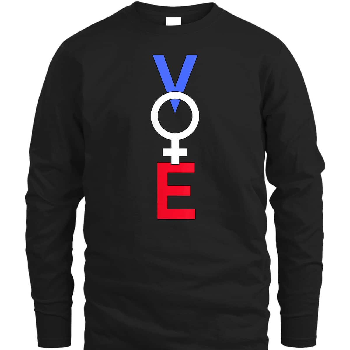 Womens Feminist Vote Red White Blue American Voting Election T-Shirt