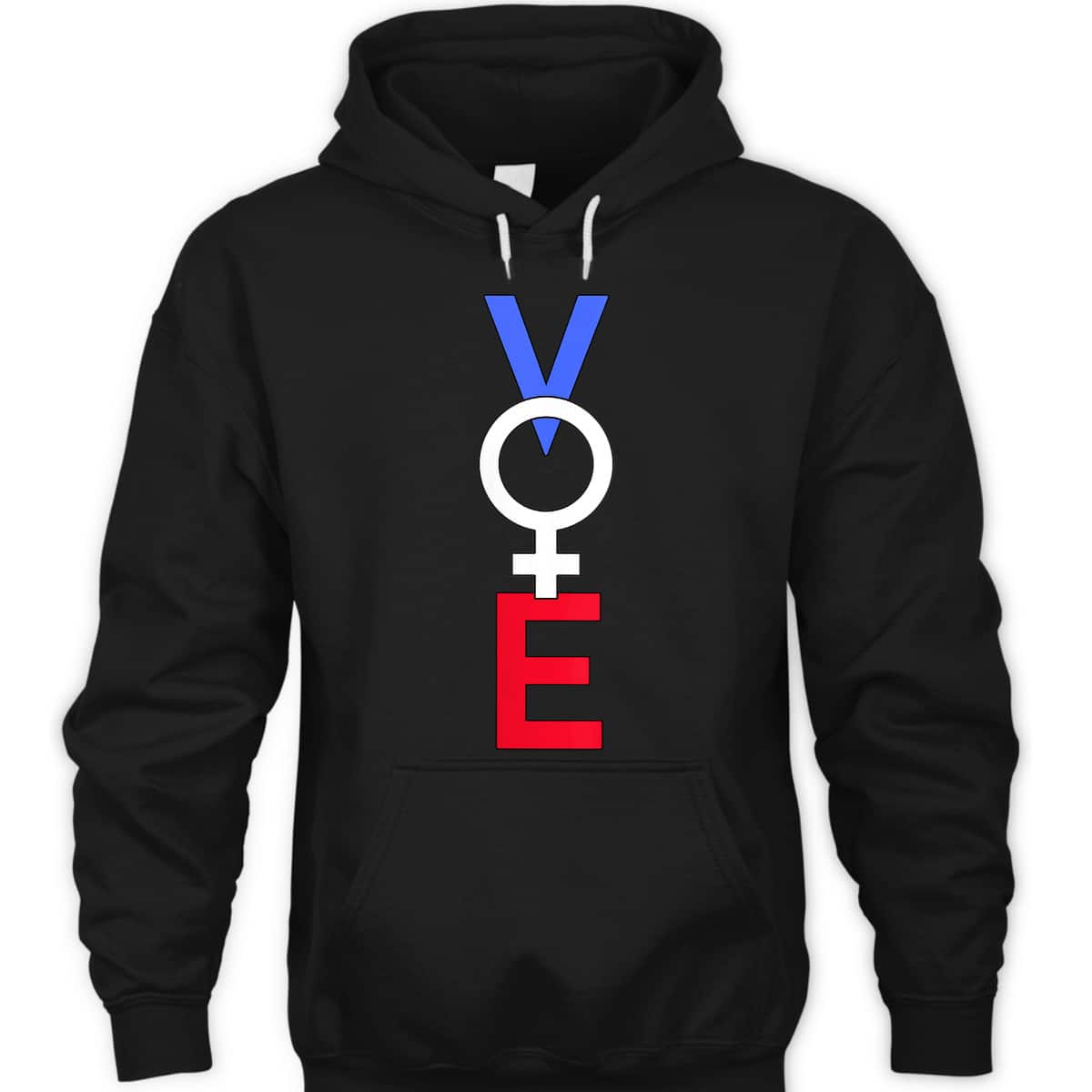 Womens Feminist Vote Red White Blue American Voting Election T-Shirt