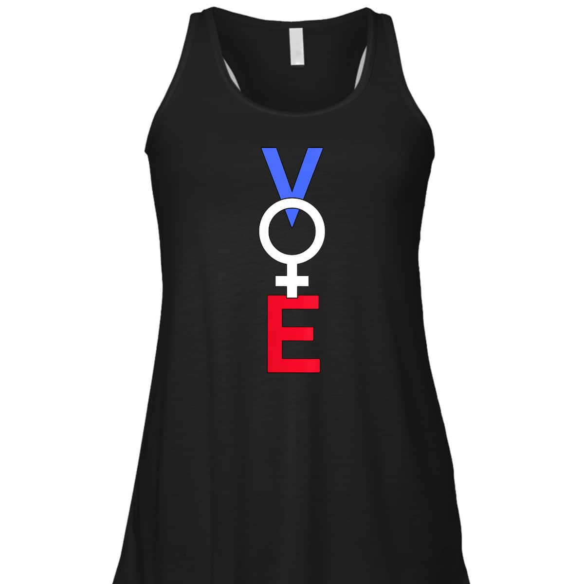Womens Feminist Vote Red White Blue American Voting Election T-Shirt