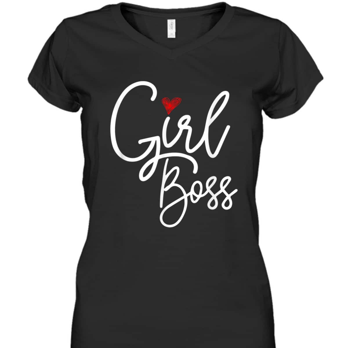 Girl Boss Gift Girl Building Her Empire Feminist Lady Boss T-Shirt Girl Boss Gift Girl Building Her Empire Feminist Lady Boss T-Shirt