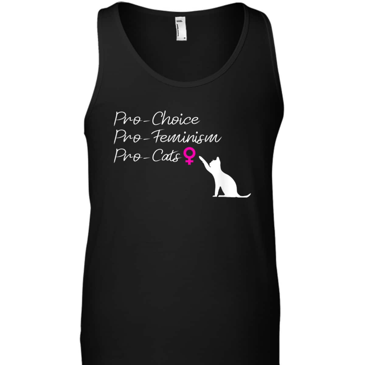 Pro-Choice Pro-Feminism Pro-Cats T-Shirt