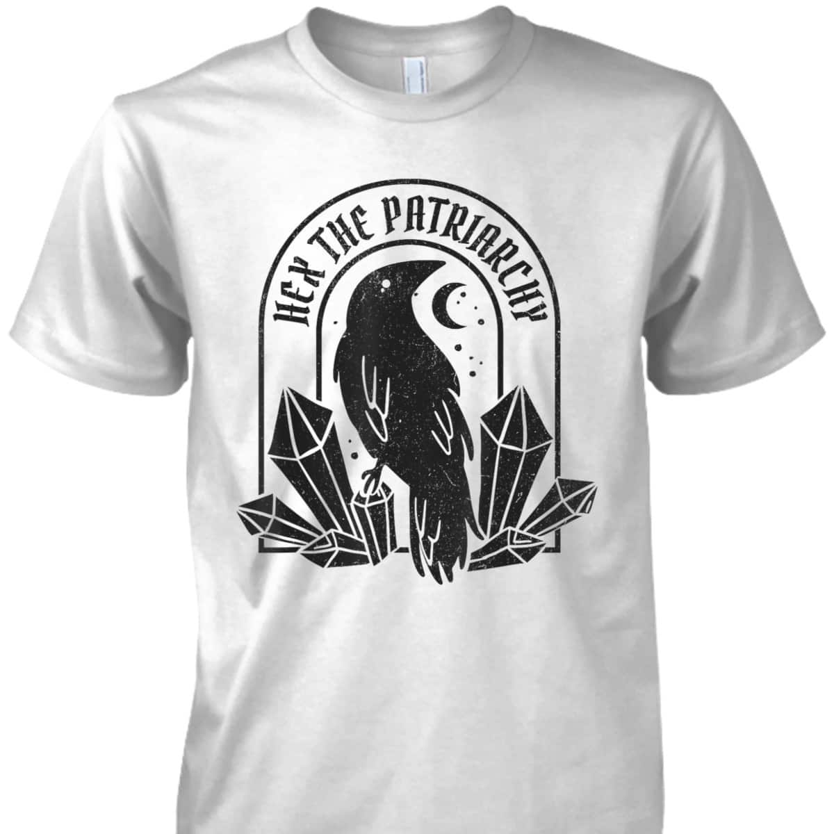 Feminist Witch Crow Hex The Patriarchy T-Shirt