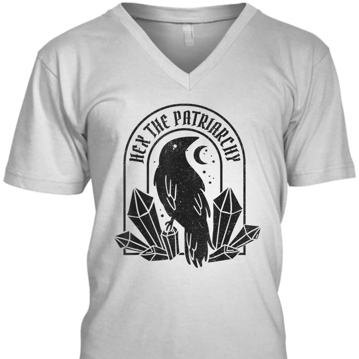 Feminist Witch Crow Hex The Patriarchy T-Shirt Feminist Witch Crow Hex The Patriarchy T-Shirt