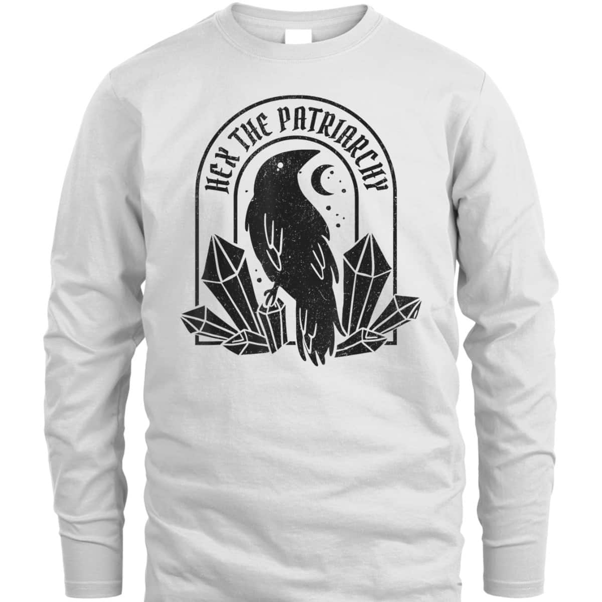 Feminist Witch Crow Hex The Patriarchy T-Shirt