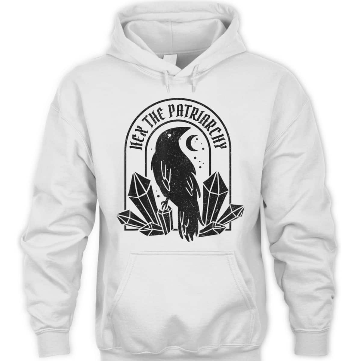 Feminist Witch Crow Hex The Patriarchy T-Shirt