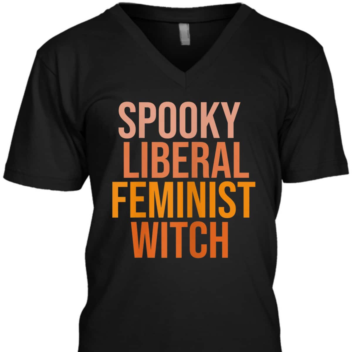 Womens Halloween Spooky Liberal Feminist Witch For T-Shirt