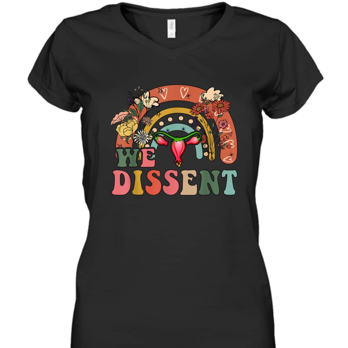 Vintage We Dissent Pro Choice Feminist Rights T-Shirt