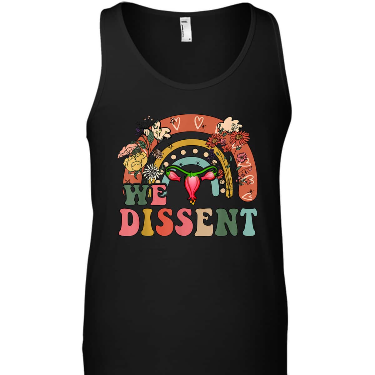 Vintage We Dissent Pro Choice Feminist Rights T-Shirt